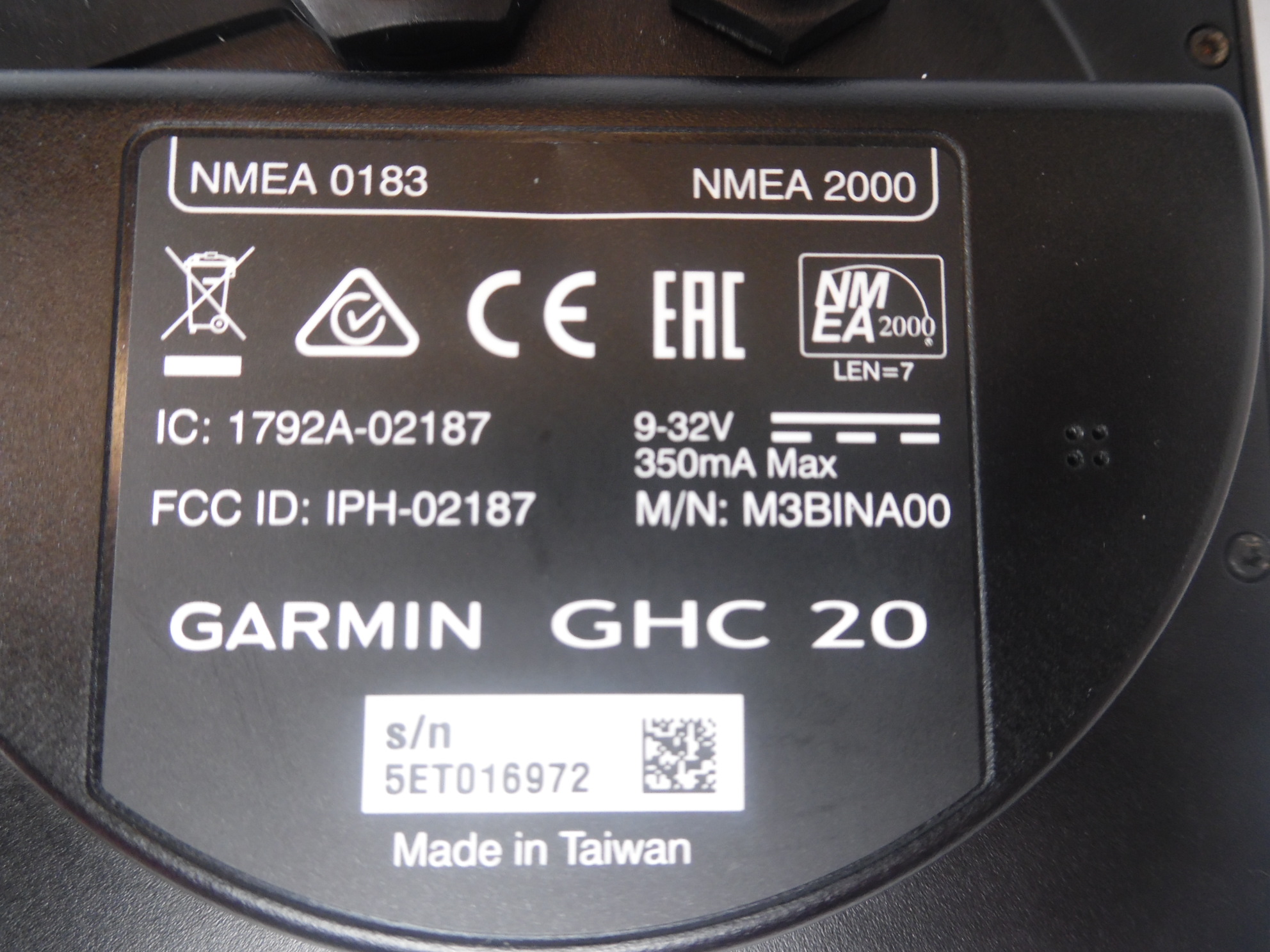 Garmin GHC-20 Marine Autopilot Control Head Display Unit - Max Marine ...