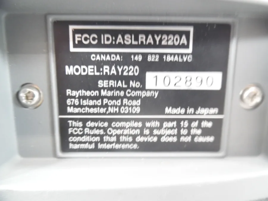 Raytheon Ray220 VHF Hailer Marine Radio - Tested - Image 10