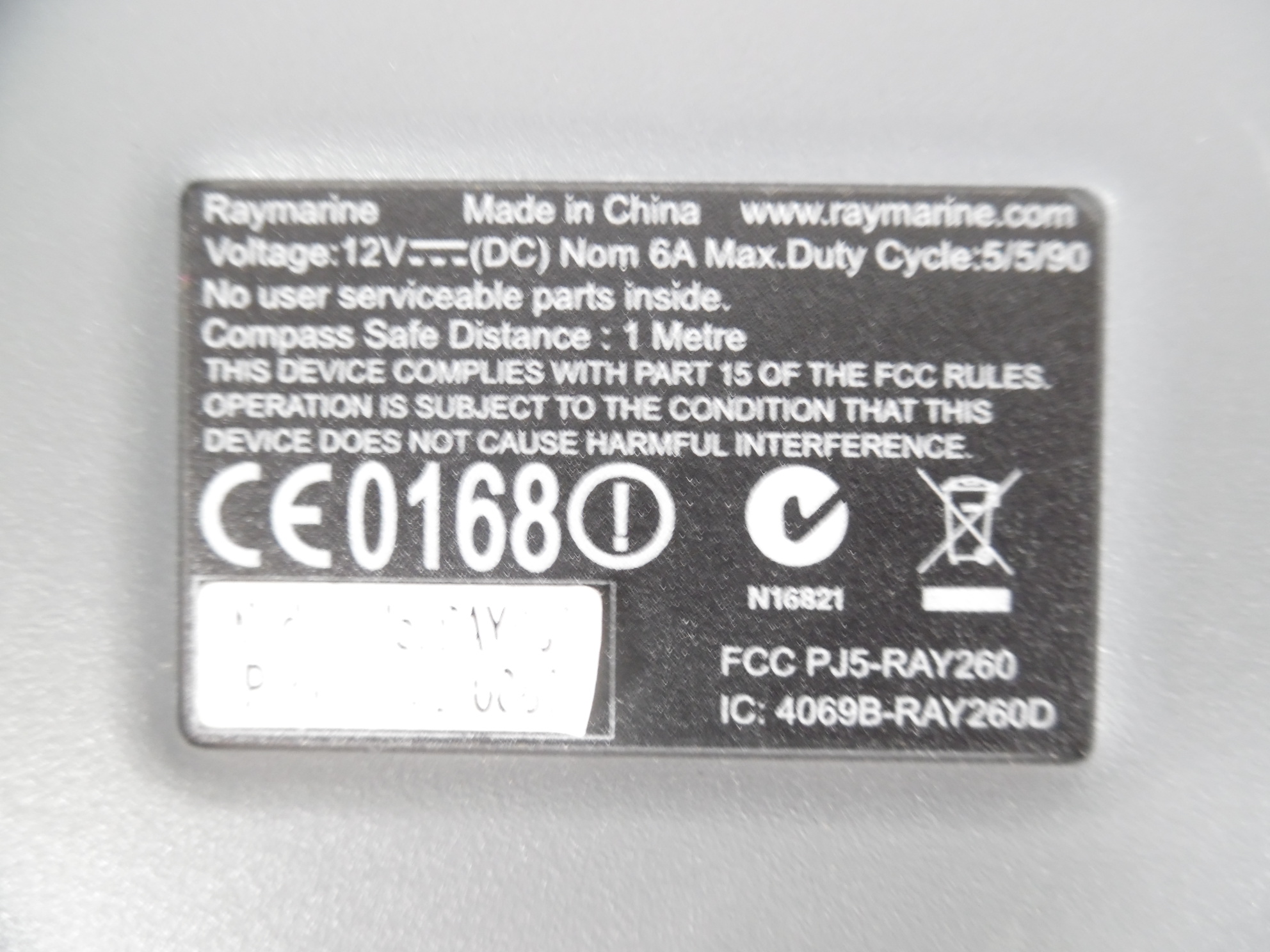 Raymarine Processeur Black box VHF Ray90 Radio Argenté | Waveinn