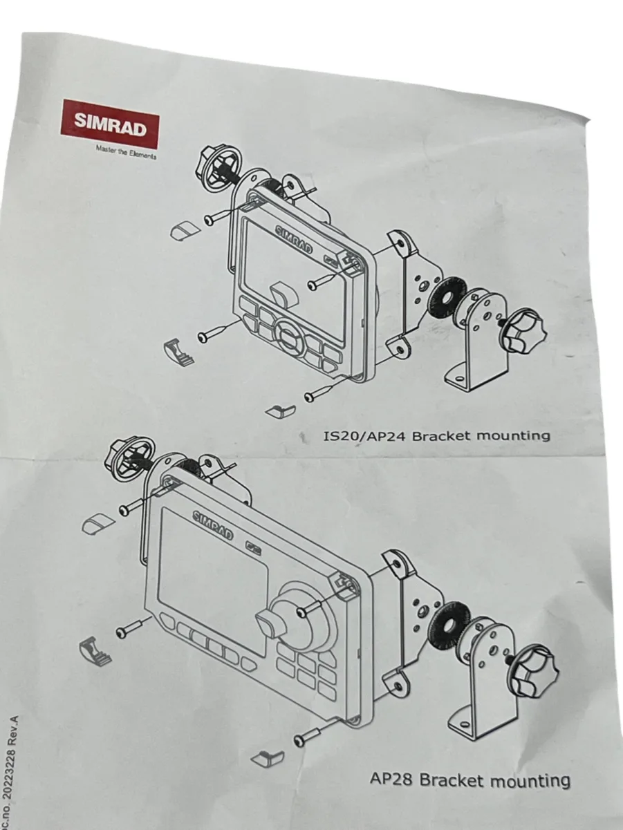 Simrad 22096820 Optional Mounting Bracket for AP24 AP28 AP60 IS20 - *NEW IN BAG* - Image 4