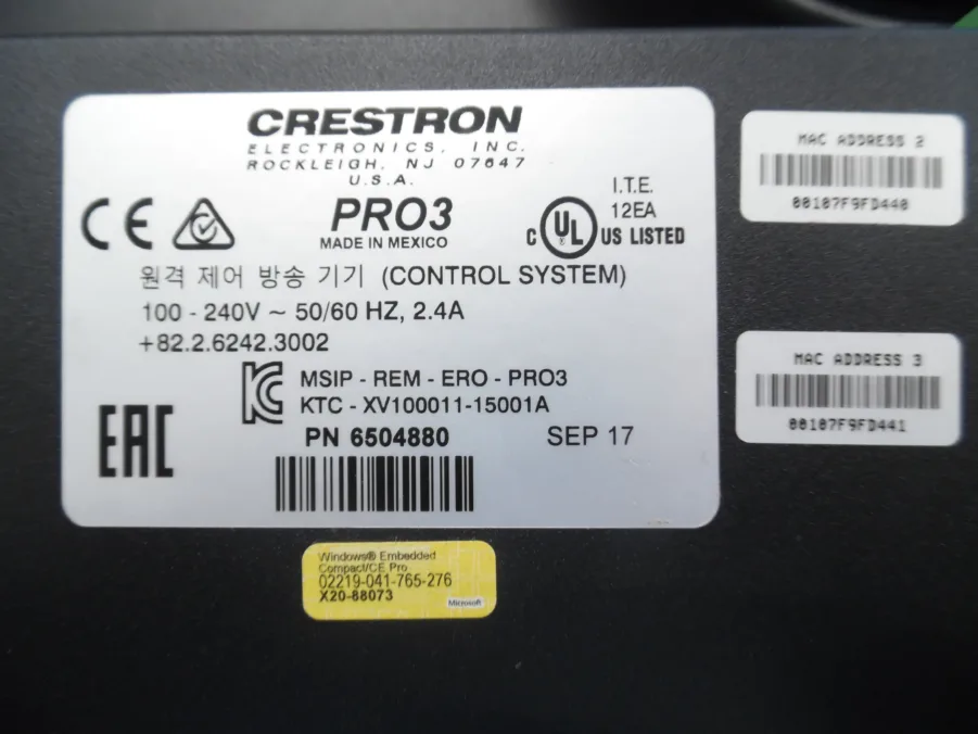 Crestron PRO3 Advanced Control Processor Home/Business Automation Hub - Image 7