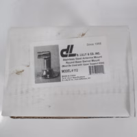 D. Lilly 112 Stainless Steel Round Base Swivel Antenna Mount (1"-14 Thread) **New**