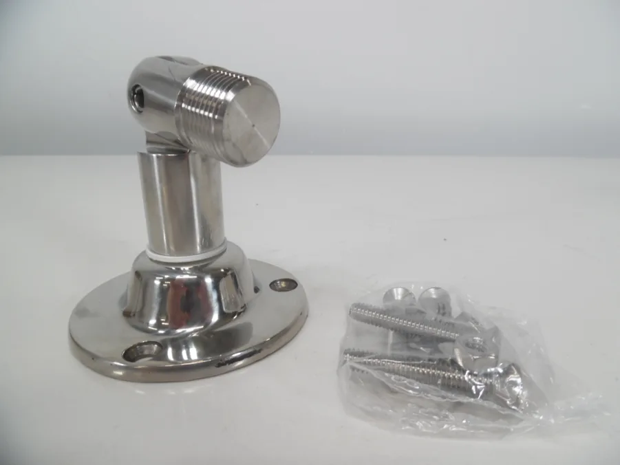 D. Lilly 112 Stainless Steel Round Base Swivel Antenna Mount (1"-14 Thread) **New** - Image 2