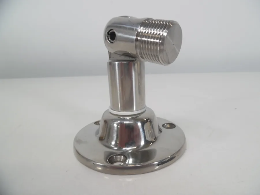 D. Lilly 112 Stainless Steel Round Base Swivel Antenna Mount (1"-14 Thread) **New** - Image 3