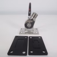 D. Lilly 105B Ratchet  Mount For VHF 1-14 Stainless Steel Laydown Mount - New- Out Of Box