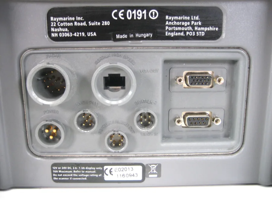 Raymarine E120 Classic MFD w/ Bezel and Sun Cover E02013 *MME REFURB NEW LCD & BL* Tested 90 Day Wnty - Image 6