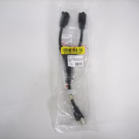 Monoprice 5309 Power Cord Splitter 14 inch Black Y Cable 2 to 14 AWG 1.2ft *NEW*