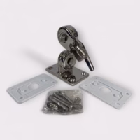 D. Lilly 101HD 4-Way Stainless Steel Antenna Ratchet Mount (1″-14 Thread) **New**