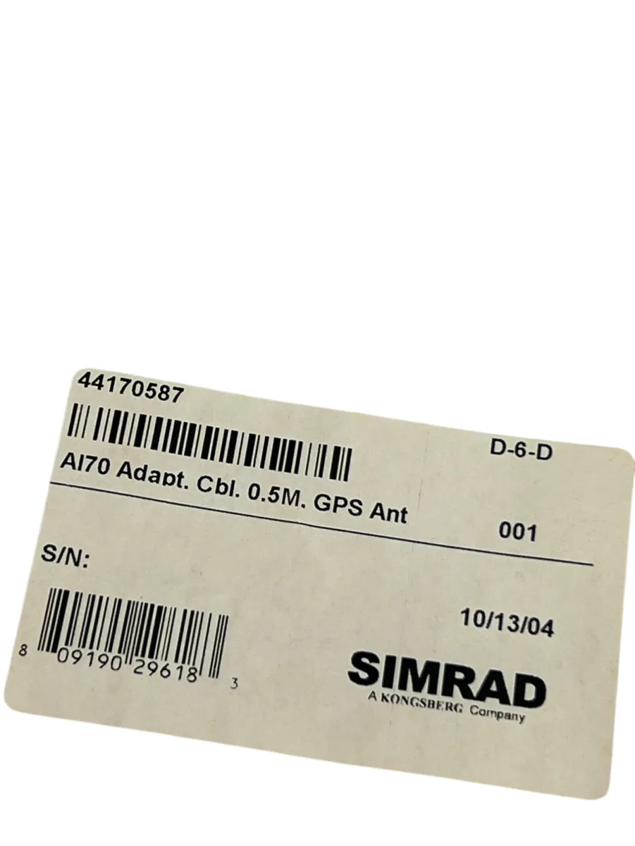 Simrad 44170587 Adapter Cable for GPS-4 Antenna - Part of AI70 System *NEW* - Image 3
