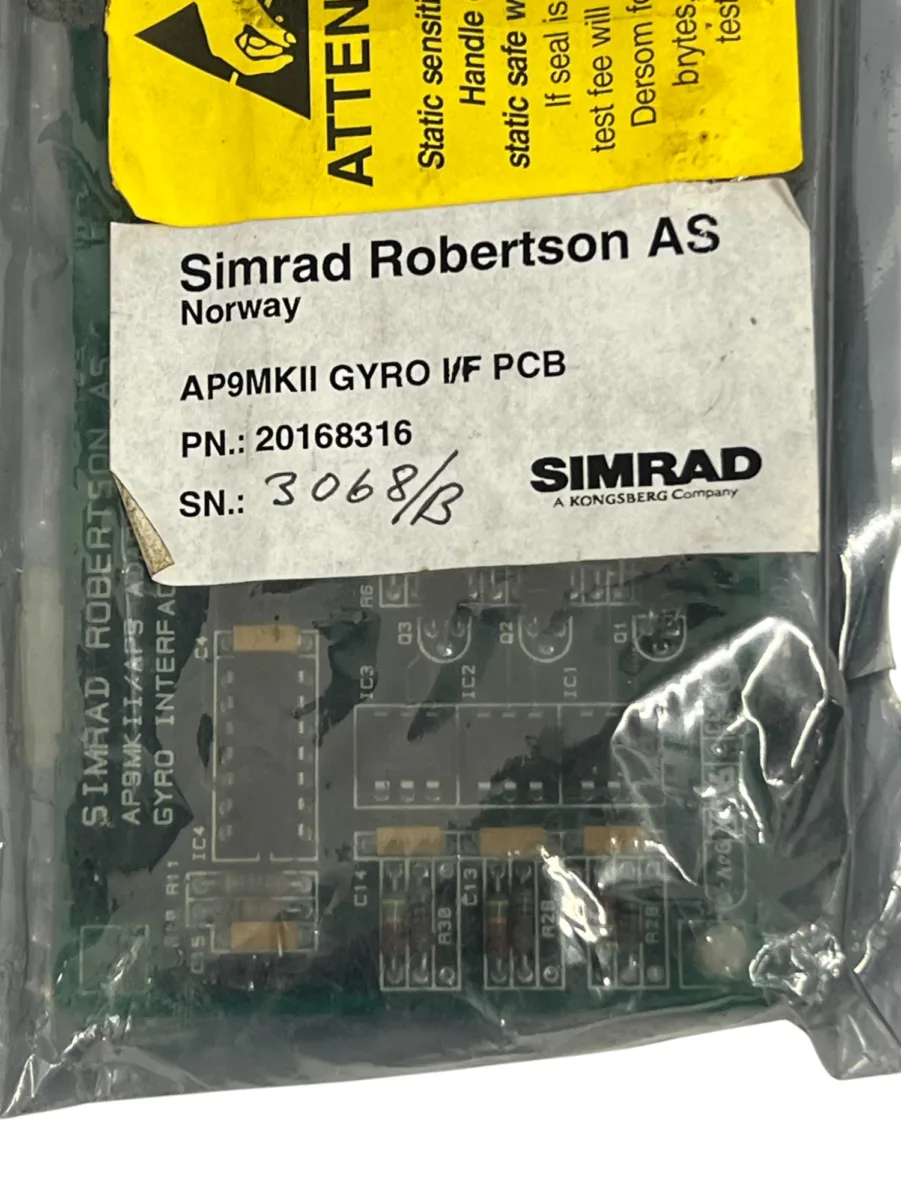 Simrad Robertson 20168316 AP9 MK2 MKII Gyro I/F Interface PCB - *NEW OLD STOCK* - Image 5