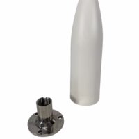 Digital Antenna 1285-PW Wideband 695-3000 MHz Bullet Antenna with Deck Mount - 7dBi Gain