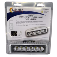 Lunasea LED Utility Flood Light 15W 1250 Lumen LLB-47FW-82-00 -12-24VDC-6000K White -  **New**