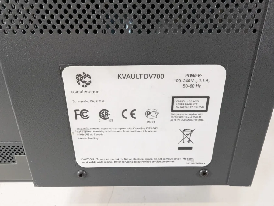 Kaleidescape KVAULT-DV700 DVD/Blueray Disk Vault - For Parts - Free Shipping - Image 5