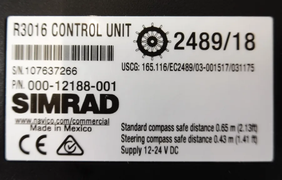Simrad R3016 Radar Control Unit Display 16" Tested Good (90-Day Warr) - Image 14