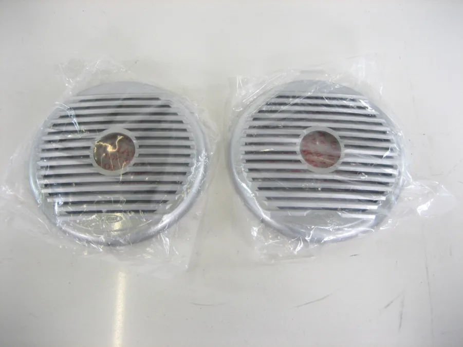 Jensen Audio Boat Speaker Grille Covers - 6.5 Inch Gray Plastic New-Open-Box 90 Day Warranty