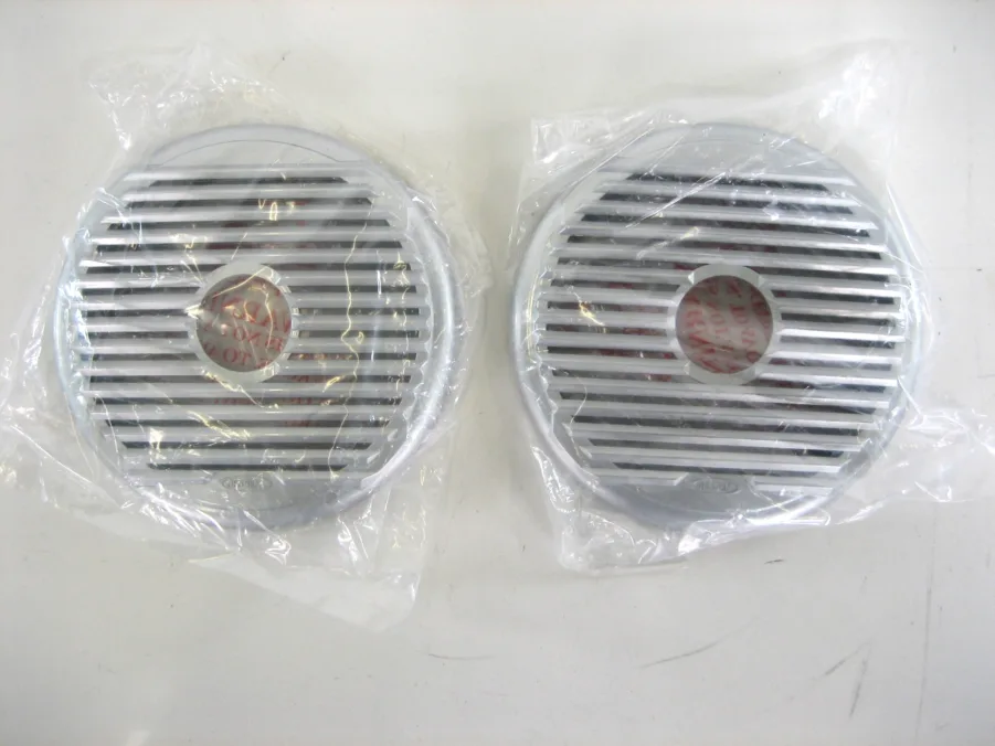 Jensen Audio Boat Speaker Grille Covers - 6.5 Inch Gray Plastic New-Open-Box 90 Day Warranty - Image 2