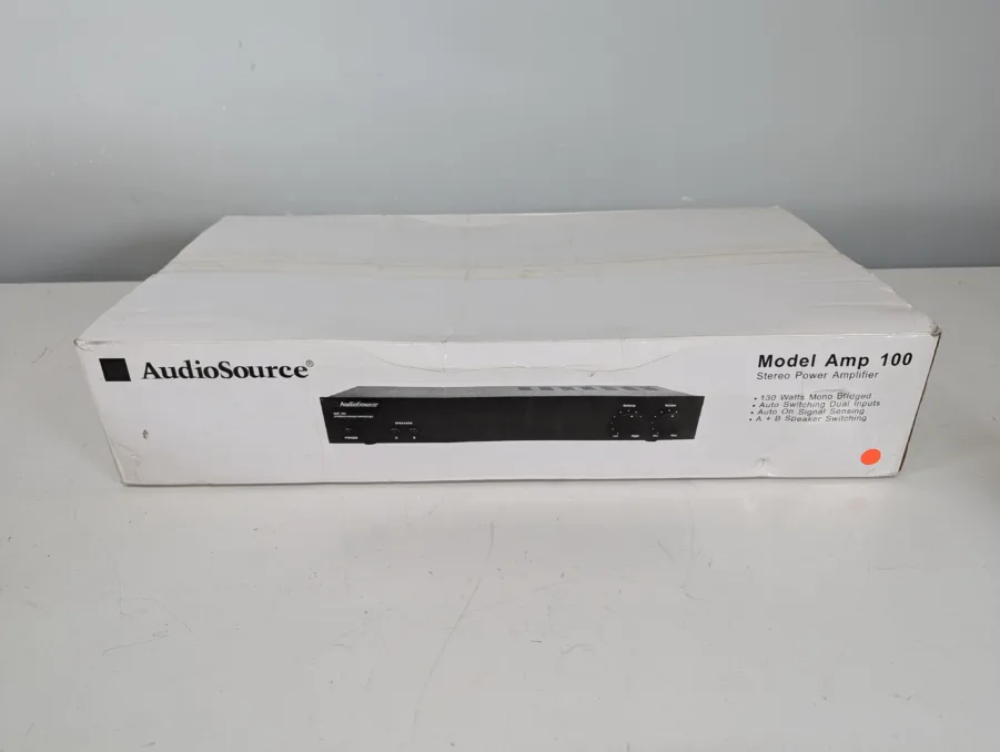 Audiosource AMP 100 Class A/B Stereo Power Amplifier 50W/channel 130W Bridged