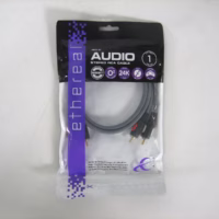 Ethereal MHX-A1 Audio Stereo RCA Cable 3.2ft Gold Plated RCA 1m *NEW*
