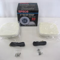 Speco Technologies SK6110CP All-Weather Speakers 6.5'' Two-Way System 50 Watts 90 Day Warranty