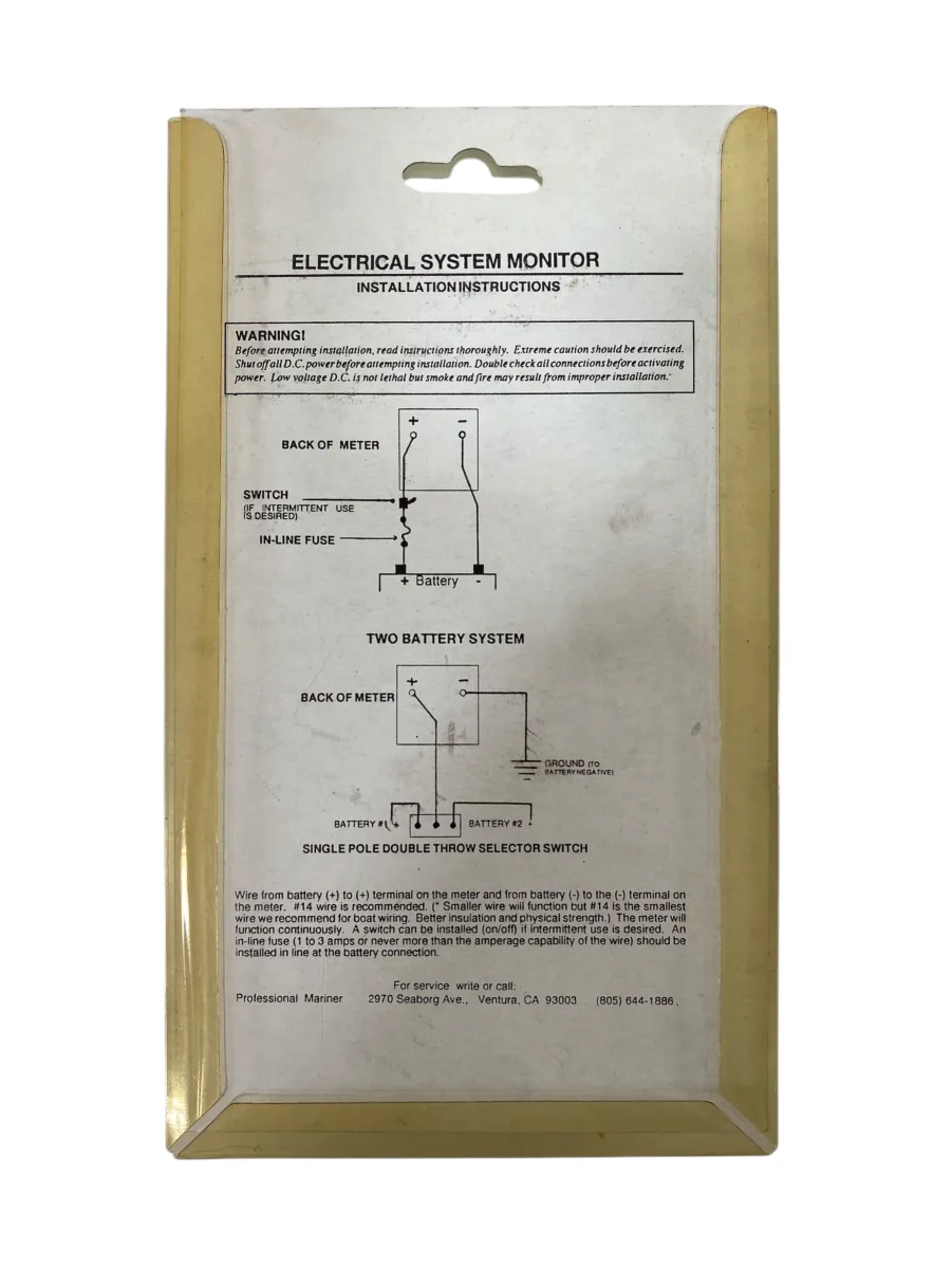Professional Mariner 30013 Electrical System Monitor 24-48VDC **New** - Image 2