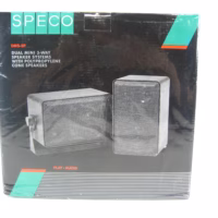 Speco Technologies DMS-3P Dual Mini 3-Way Speaker System w/Polypropylene Cone Speakers New Old Stock