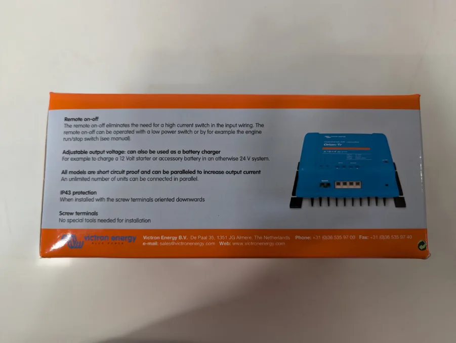 Victron Energy Orion-Tr DC-DC Converter 12/24V 5A 120W Isolated - Voltage Converter For Dual Battery Systems