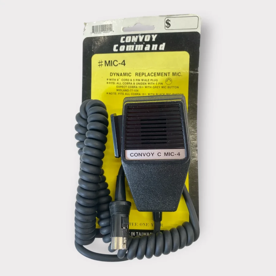 Convoy Command MIC-4 5-Pin Dynamic Replacement Microphone *New-Out of Box*