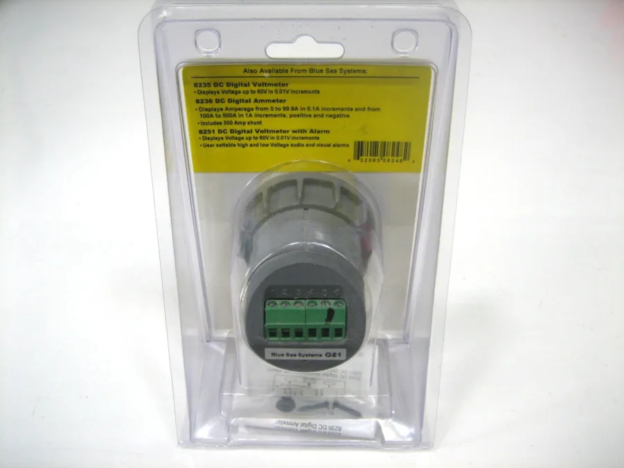 Blue Sea Systems 8248 DC Digital Multimeter Display With Alarm NEW - Image 2