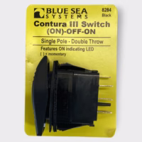 Blue Sea Systems 8284 Contura III Switch (ON)-OFF-ON Single Pole Double Throw NEW