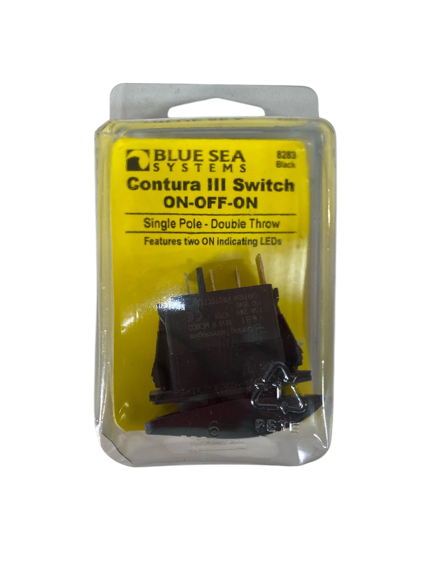 Blue Sea Systems 8283 Contura III Switch SPDT On-Off-On - Black **New ...