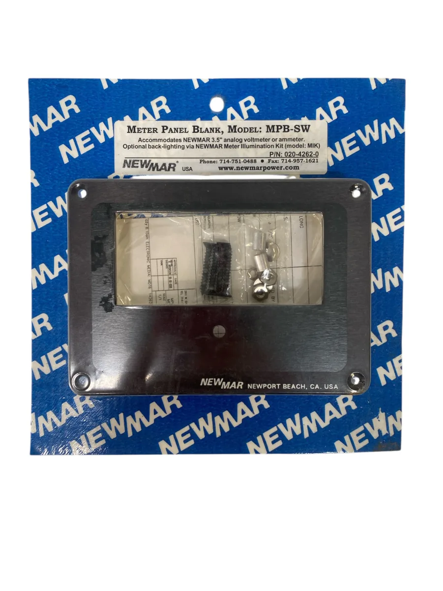 Newmar MPB-SW Blank Meter Panel For Newmar 3.5" Analog Voltmeter/ Ammeter 020-4262-0 **New**