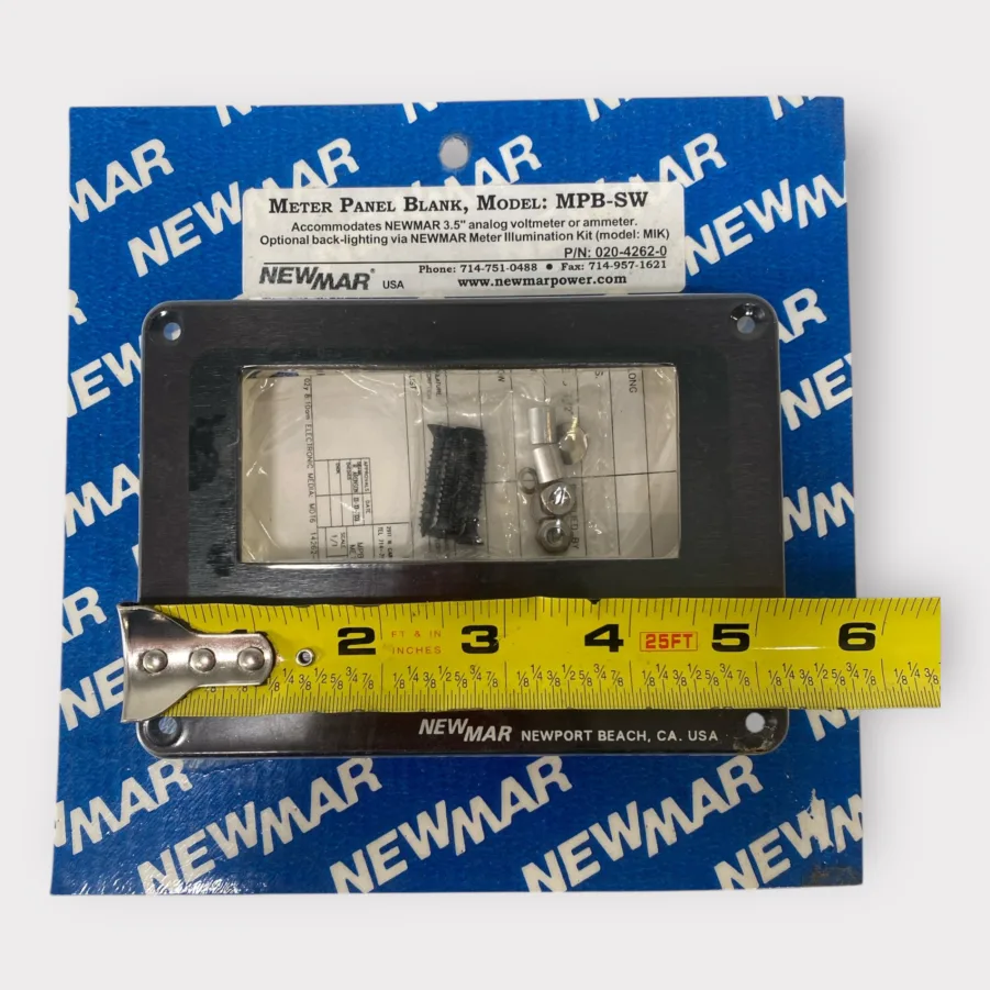 Newmar MPB-SW Blank Meter Panel For Newmar 3.5" Analog Voltmeter/ Ammeter 020-4262-0 **New** - Image 3