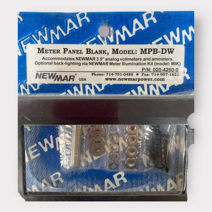 Newmar MPB-DW Blank Meter Panel For Newmar 3.5" Analog Voltmeter/ Ammeter 020-4260-0 **New** - Image 2