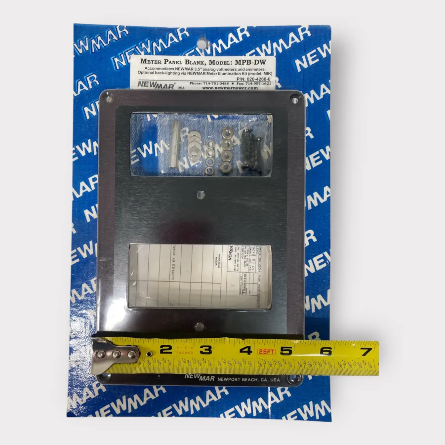 Newmar MPB-DW Blank Meter Panel For Newmar 3.5" Analog Voltmeter/ Ammeter 020-4260-0 **New** - Image 3