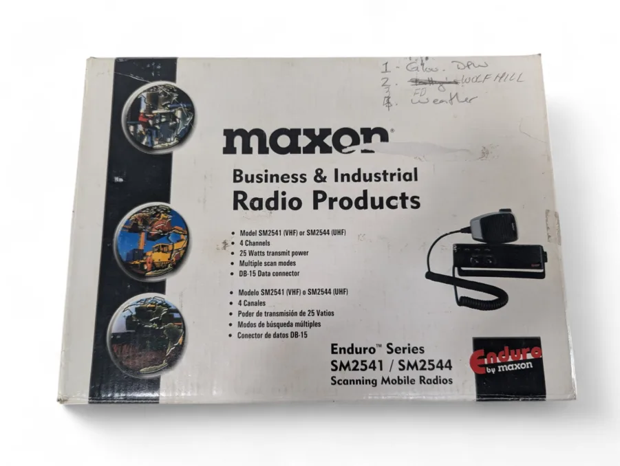 Maxon Enduro SM2541 25W Land Mobile VHF Radio With 4 Programmable Channels NEW - Image 2