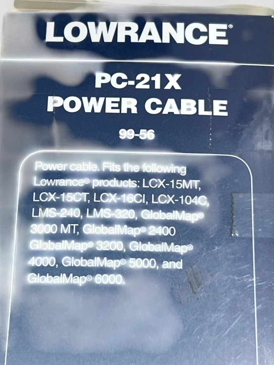 Lowrance PC-21X 99-56 Power Cable for LCX LMS GlobalMap *NEW IN PACKAGE* - Image 6