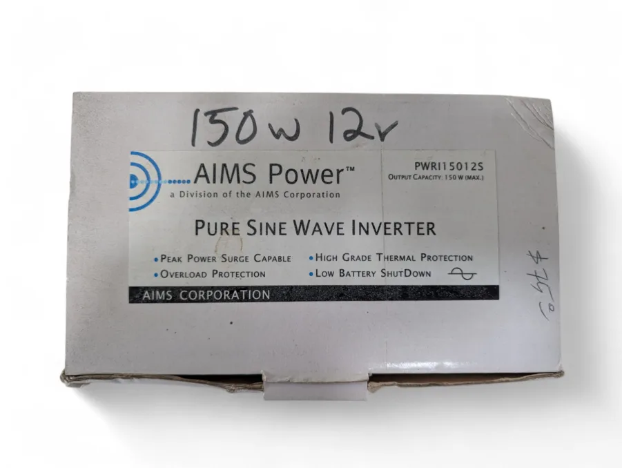 AIMS Power PWRI15012S  150W Pure Sine Inverter  12VDC To 115VAC Output NEW Open Box - Image 5