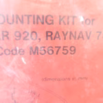 Raytheon New Console Mounting Kit for RAY 90, RAYSTAR 920, RAYNAV 780 - M56759! - Image 5