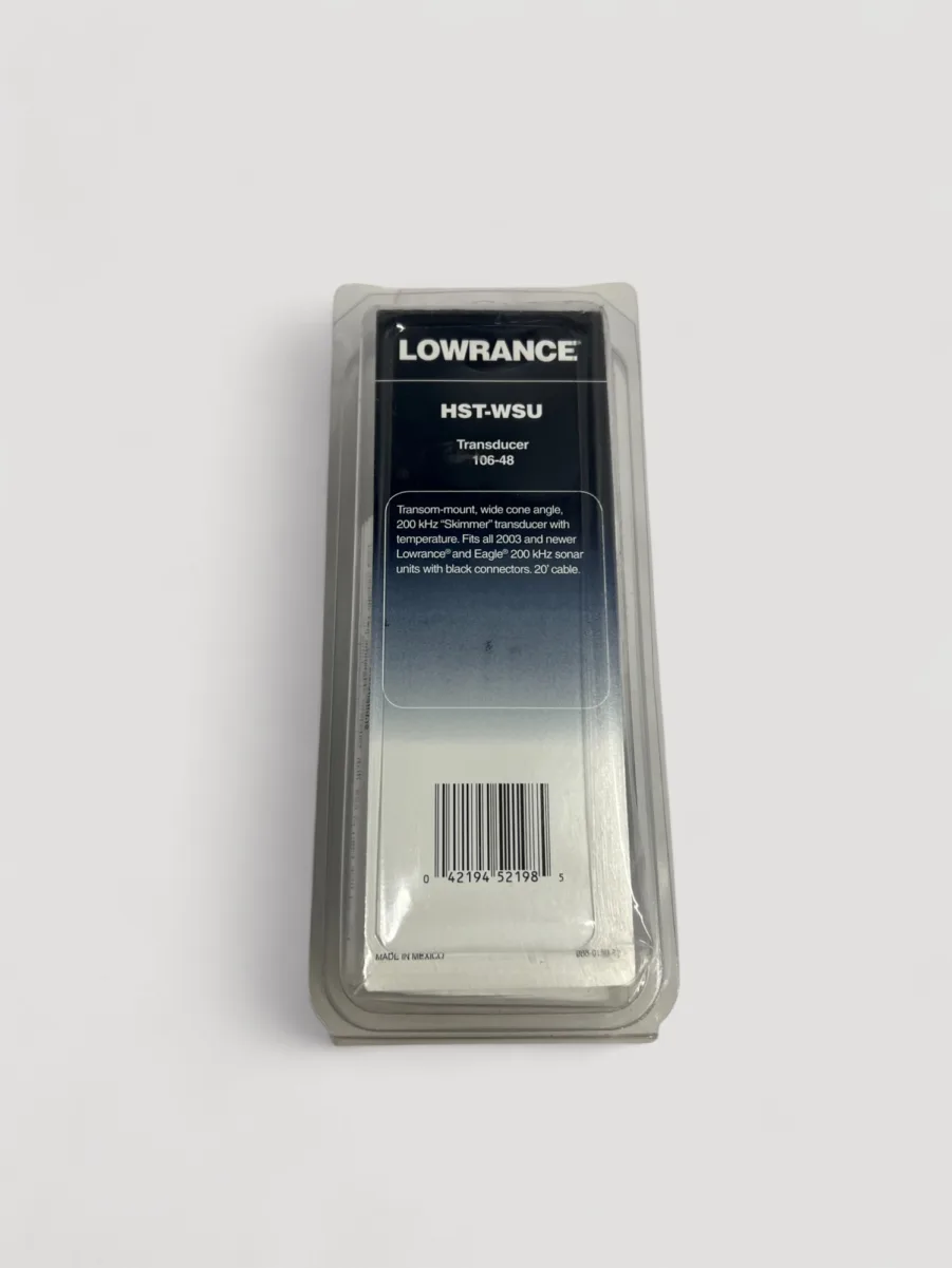 Lowrance Eagle HST-WSU 106-48 Transom Mount Transducer 200khz Skimmer for 2003+