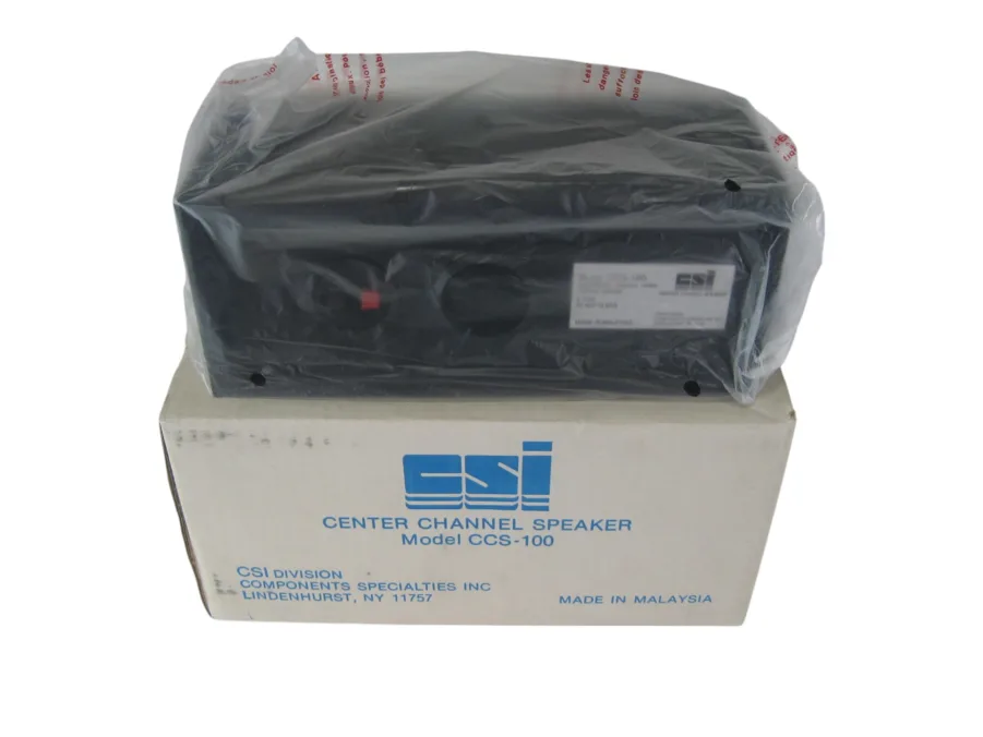 CSI CCS-100 Center Channel Speaker (Black) New Old Stock 90 Day Warranty - Image 2