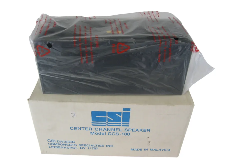 CSI CCS-100 Center Channel Speaker (Black) New Old Stock 90 Day Warranty - Image 3
