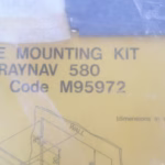 Raytheon RAYNAV 580 Console Mounting Kit - New In Bag - M95972! - Image 4