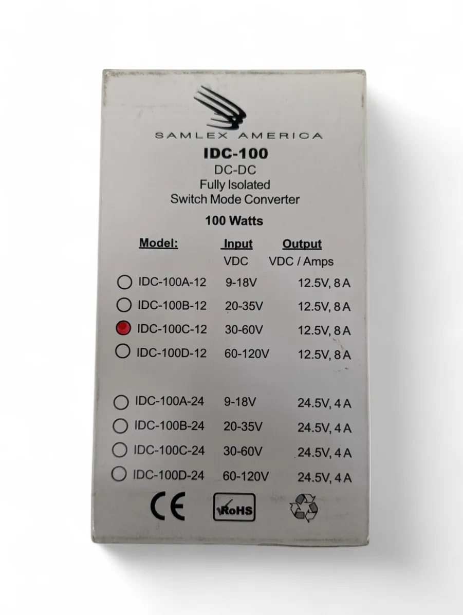 Samlex IDC-100C-12 100W DC-DC Converter 30-60V Input 12.5V Output NEW - Image 2