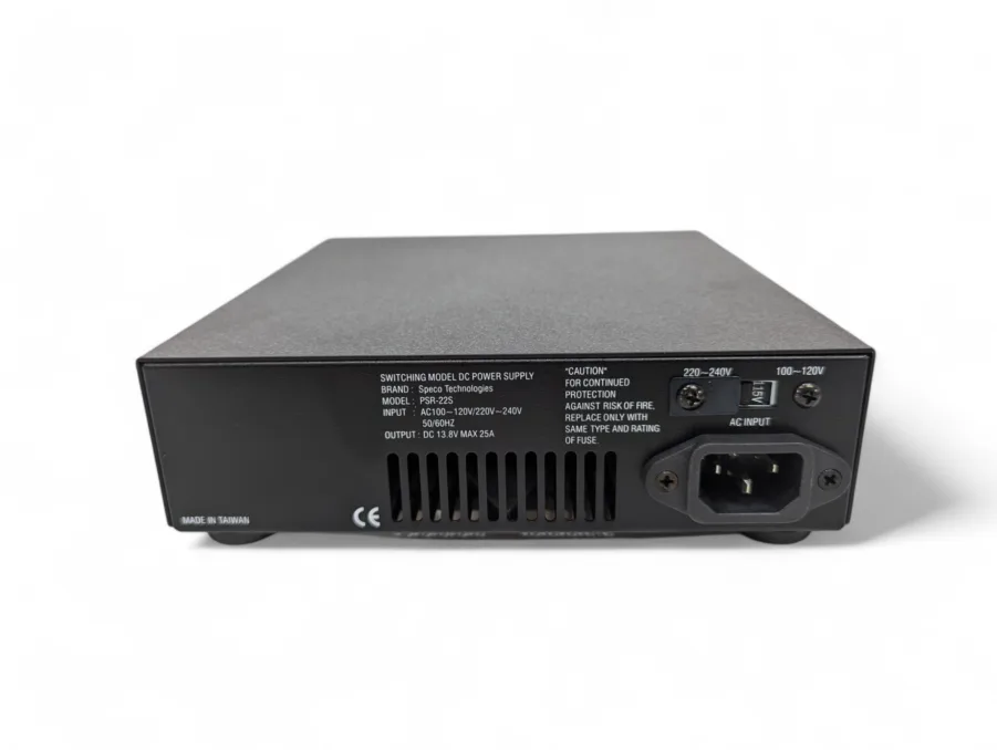 Speco SPT-PSR-22S 110VAC/220VAC Input 13.8V 22A Output Switch Mode DC Power Supply NEW - Image 2