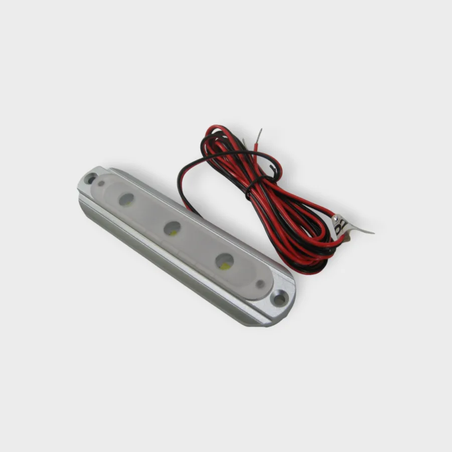 Taco Marine F38-8600W White LED Deck Light Flat Aluminum Housing 8-Watt NEW - Image 2