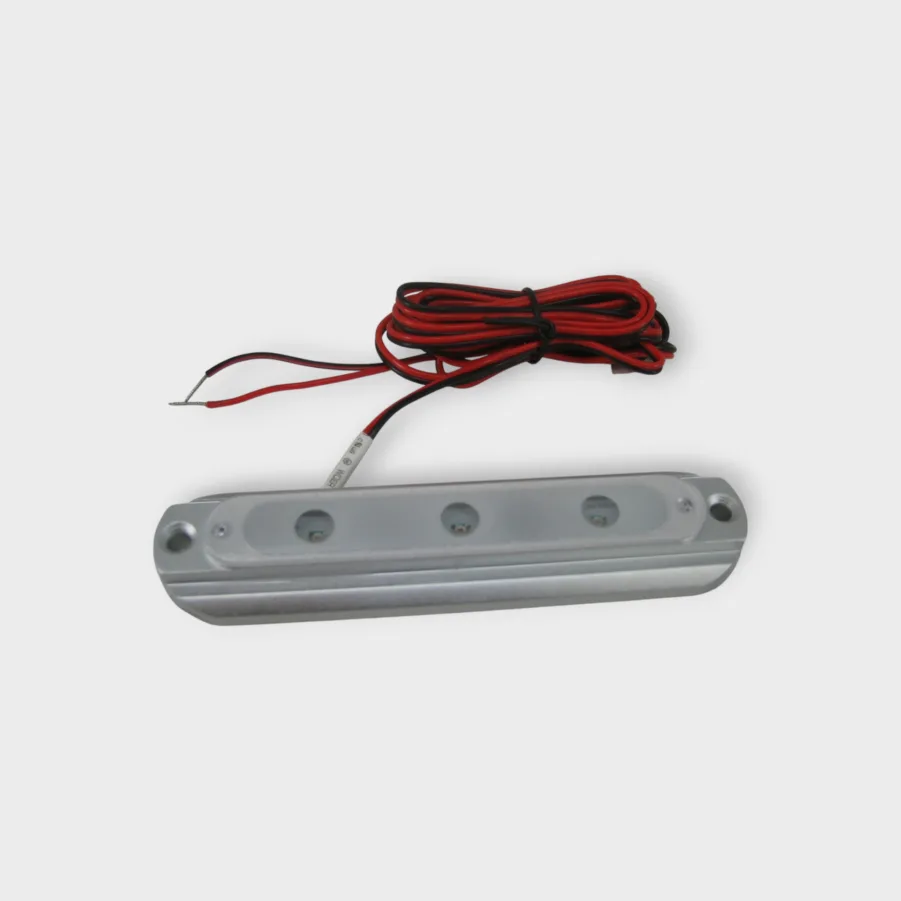 Taco Marine F38-8600R Red LED Deck Light Flat Aluminum Housing 6-Watt NEW - Image 4