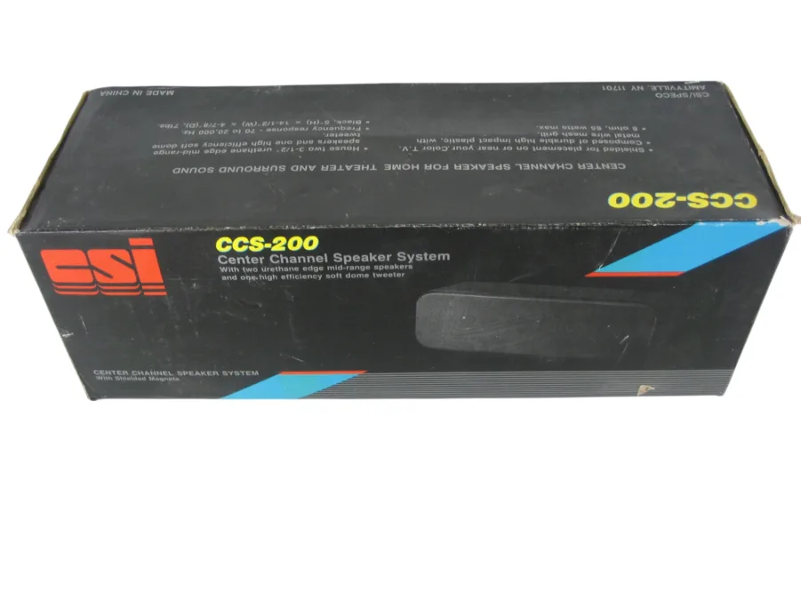 CSI CCS-200 Center Channel Speaker f/Home Theater & Surround Sound New-Old-Stock 90-Day Warranty - Image 10