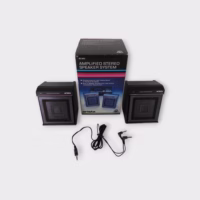 Arista 20-500 Amplified Stereo Speaker System (Black) x2 - 1.3W *Great Condition* Free US Shipping
