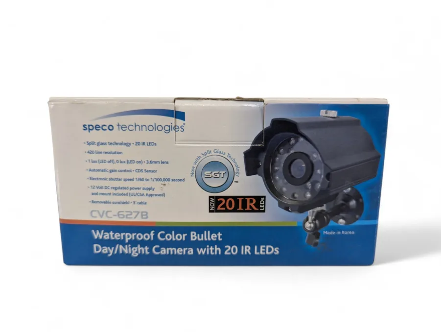Speco CVC627B Color Day/Night Waterproof Bullet Camera NEW OPEN BOX - Image 2