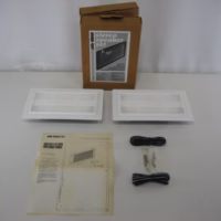 Poly-Planar MA505 Pre-Wired Stereo Speaker Set (White Grilles) New-Old-Stock 90-Day Warranty